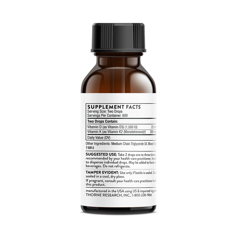 Vitamin D + K2 Liquid – Thorne