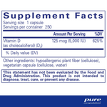 Vitamin D3 125 mcg (5,000 IU) – Pure Encapsulations