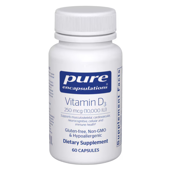 Vitamin D3 250 mcg (10,000 IU) – Pure Encapsulations
