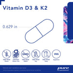Vitamin D3 & K2 – Pure Encapsulations