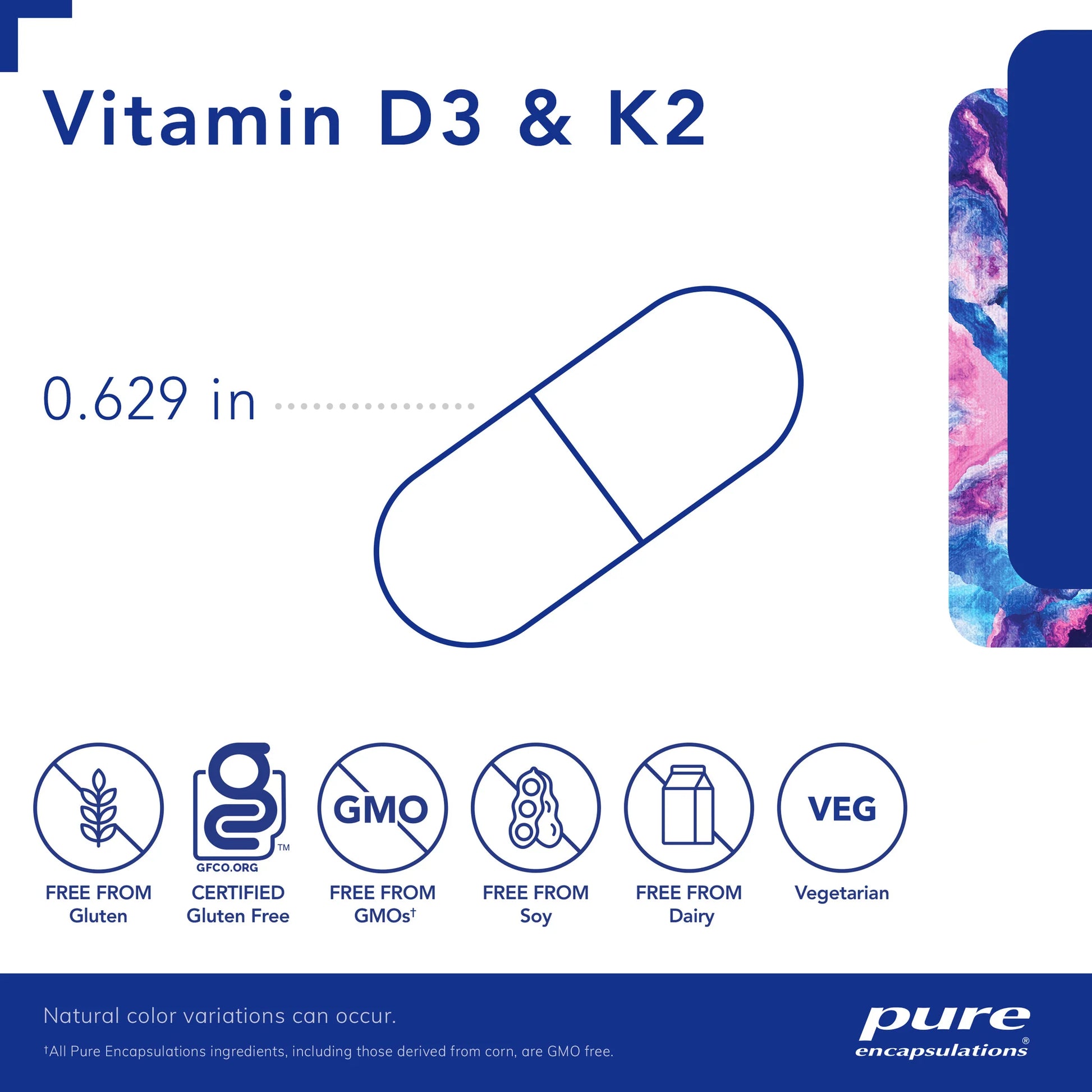 Vitamin D3 & K2 – Pure Encapsulations