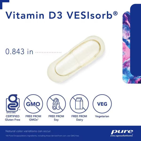 Vitamin D3 VESIsorb® 60's – Pure Encapsulations