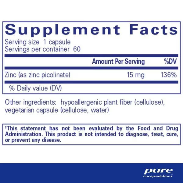 Zinc 15 – Pure Encapsulations