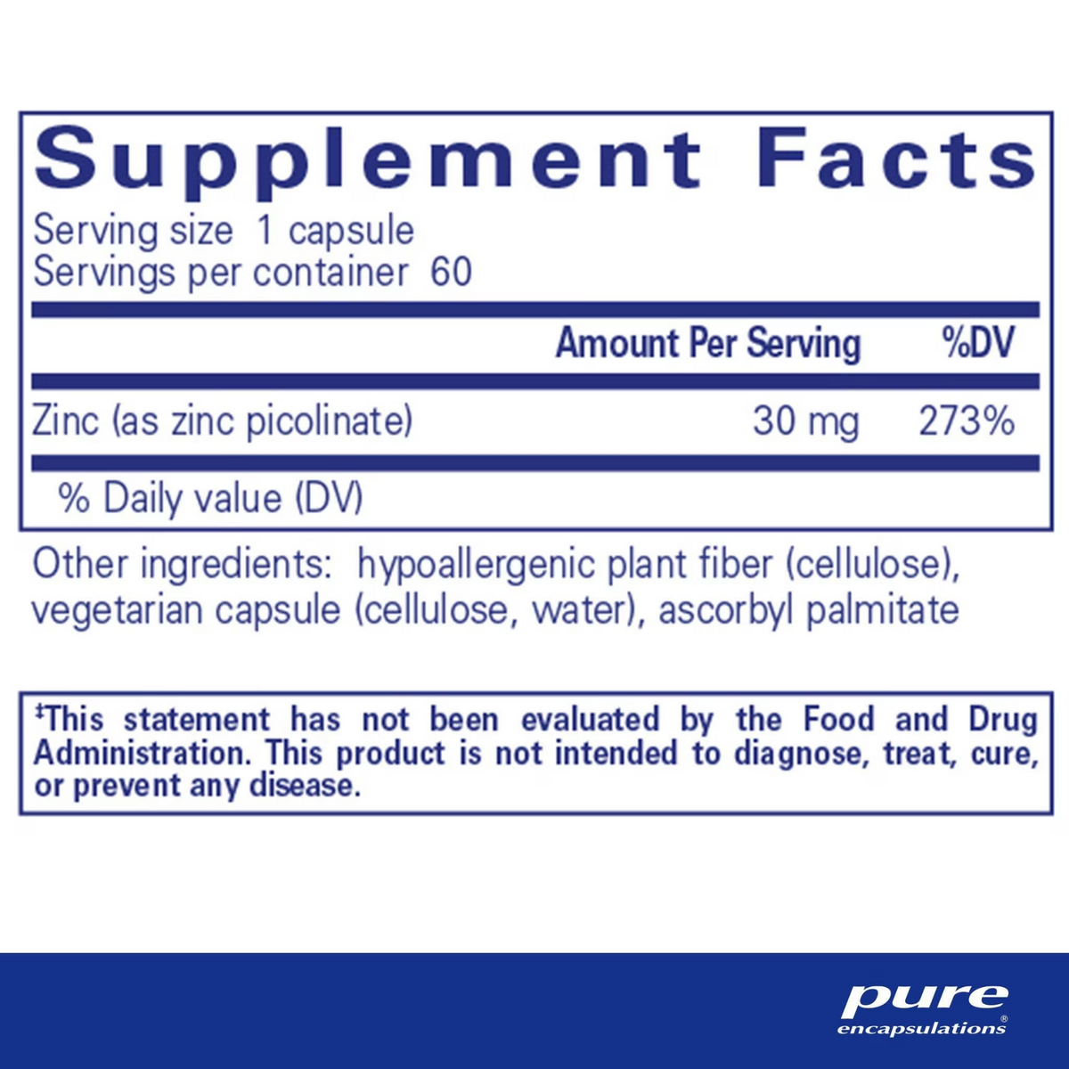 Zinc 30 – Pure Encapsulations
