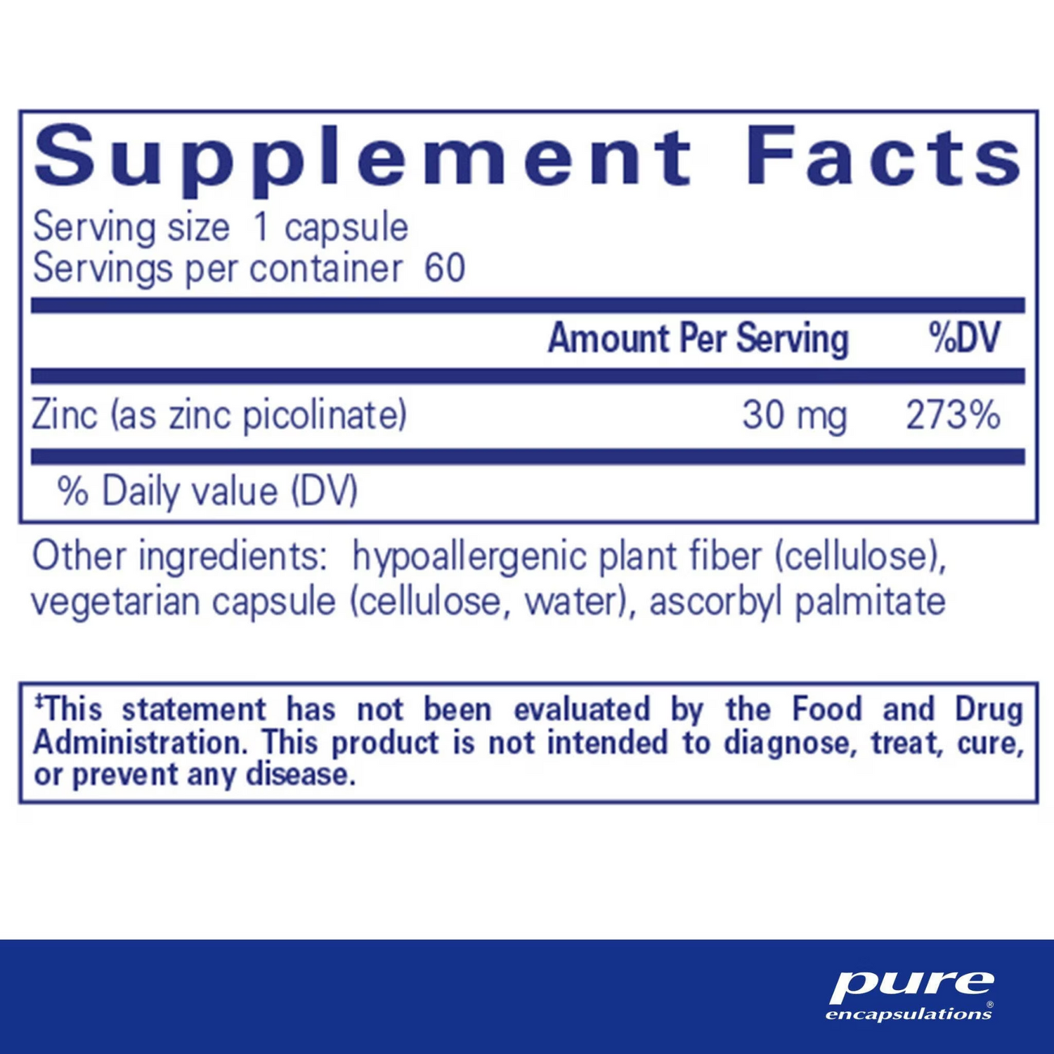 Zinc 30 – Pure Encapsulations