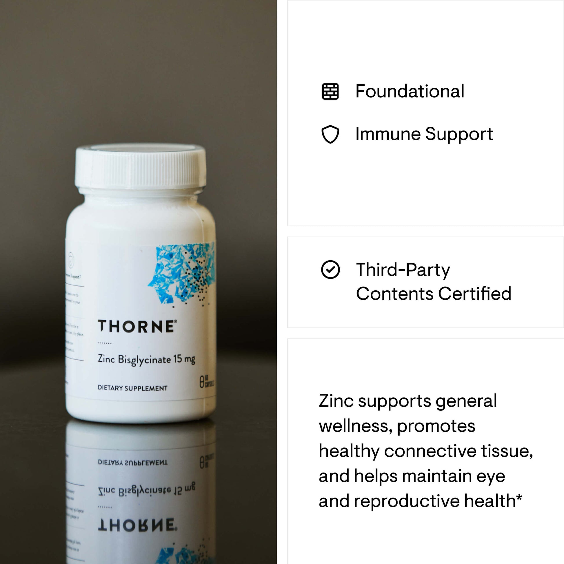 Zinc Bisglycinate 15 mg – Thorne
