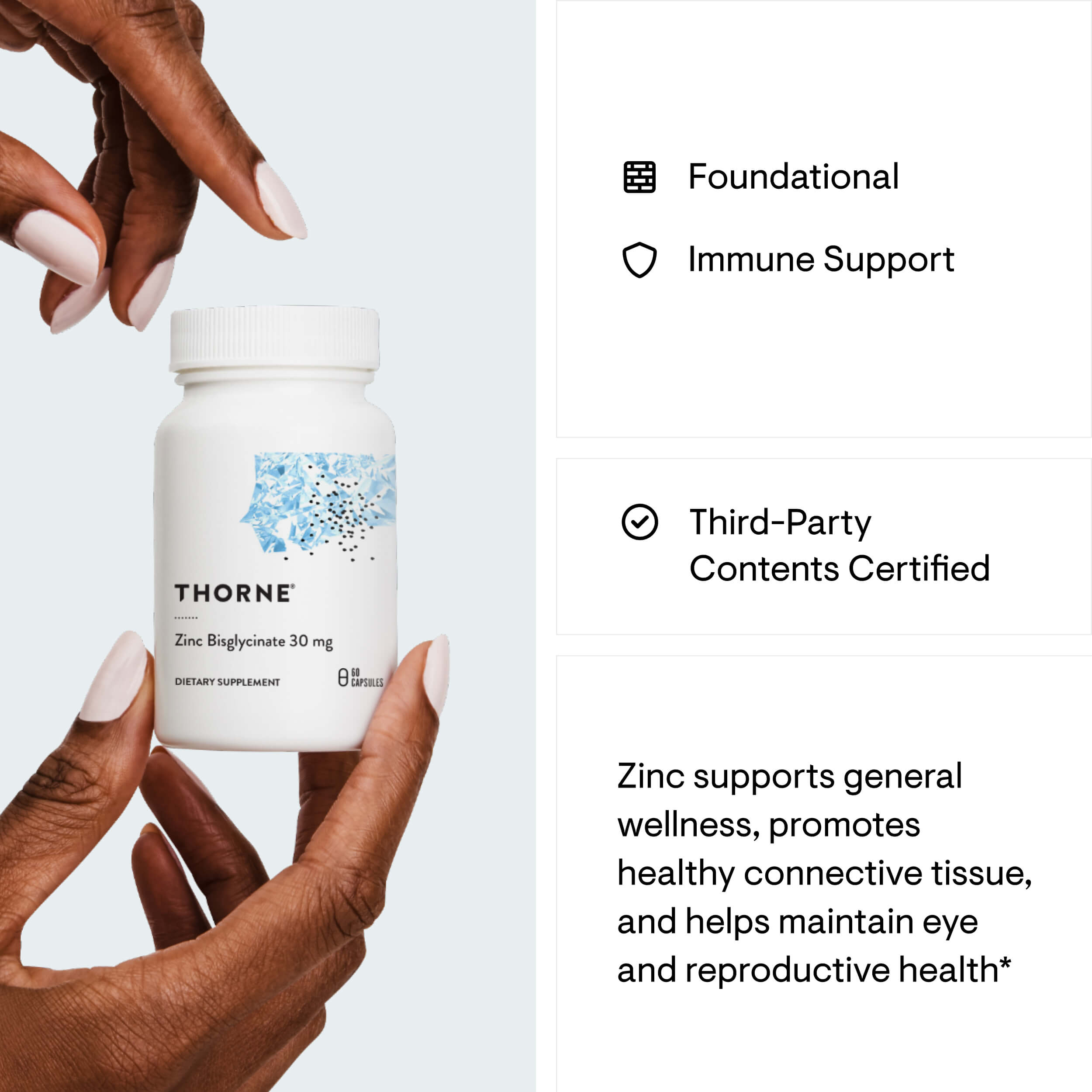 Zinc Bisglycinate 30 mg – Thorne