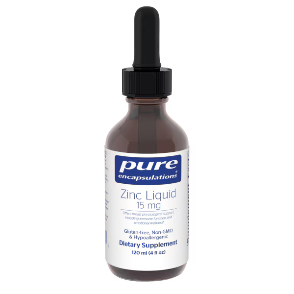Zinc liquid 15 mg 120 ml – Pure Encapsulations