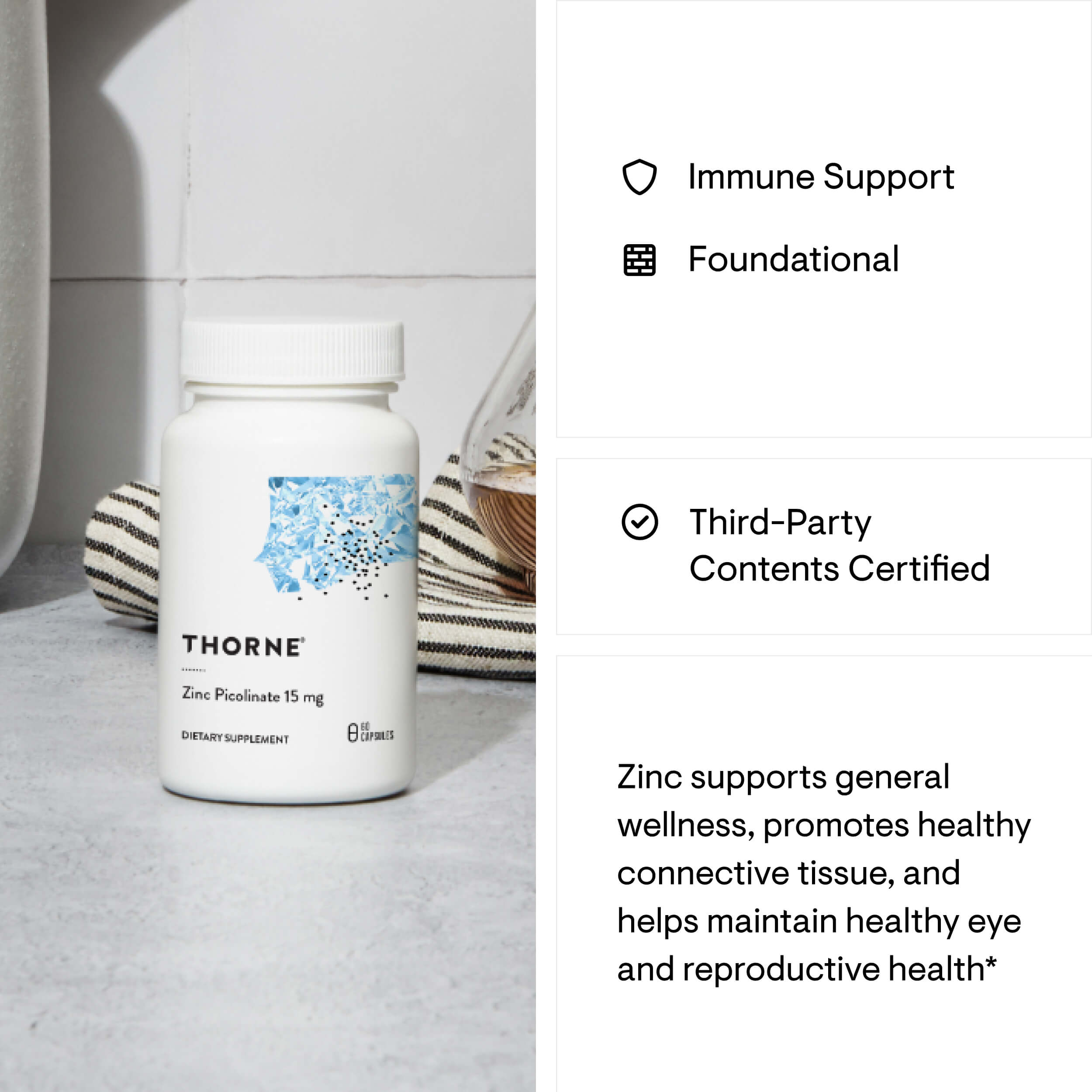 Zinc Picolinate 15 mg – Thorne