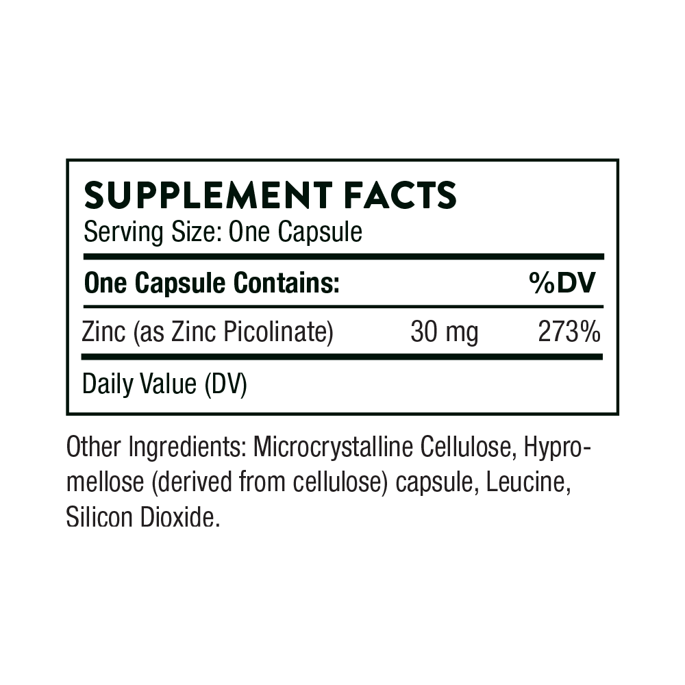 Zinc Picolinate 30 mg - NSF Certified for Sport – Thorne